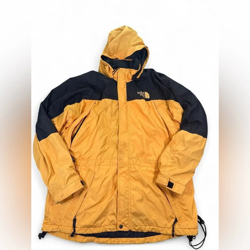 Vtg The North Face Hydrenaline Anorak Yellow Black Jacket Mens Size XL